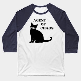 Agent of Chaos Cat Baseball T-Shirt